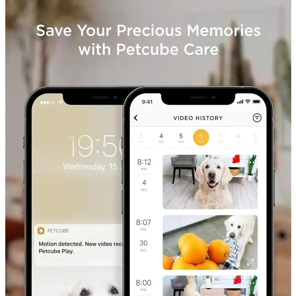Petcube Bites 2 Lite WiFi Pet Camera Treat Dispenser 1080p HD Night Vision